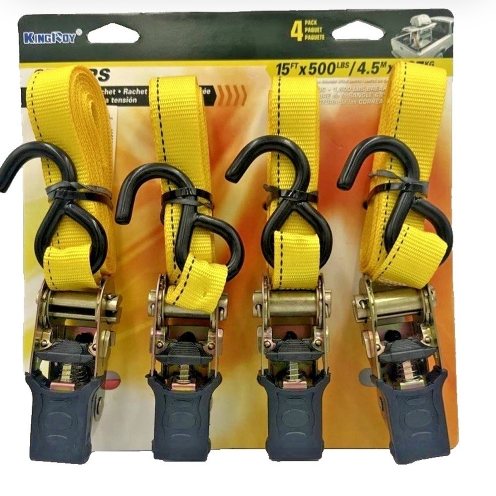 King Roy Ratchet Tie Down - 15ft 500lbs